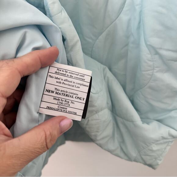 Lululemon Quilted Light Insulation Jacket Powder Blue Size Medium (6) Oversized! - Picture 8 of 9